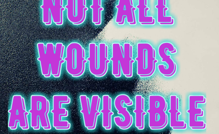 Not all wounds are visible.